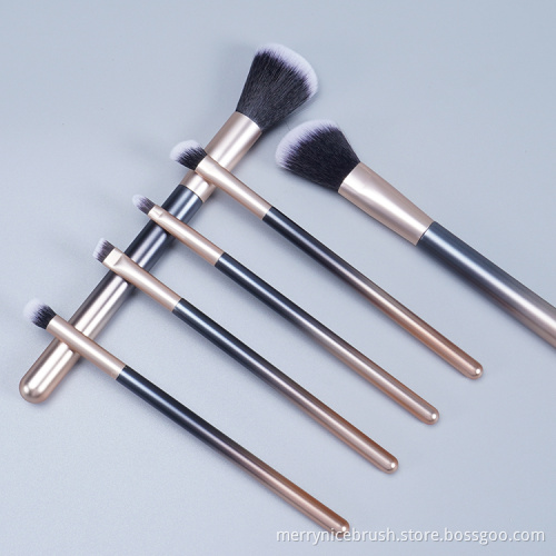 Merrynice new arrival private label handle 6Pcs brush makeup brush set